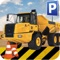 Construction Crane Truck Parking