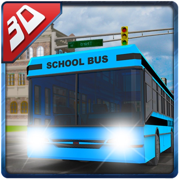 3D High School Bus Simulator - Bus driver and crazy driving simulation & parking adventure game