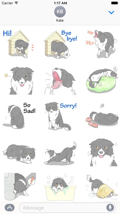 Love Border Collie Dog Sticker