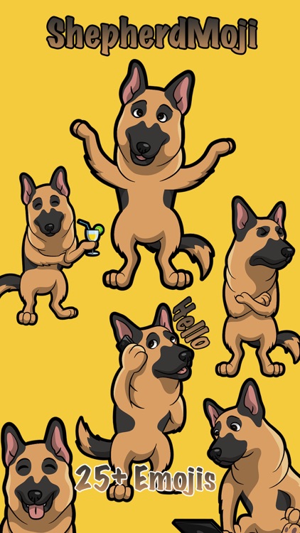 German shepherd Dog emojis
