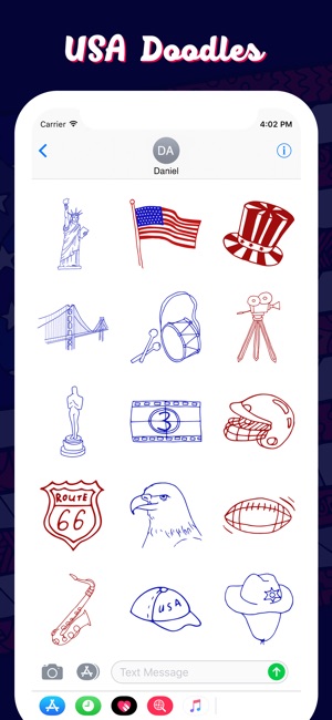 USA Doodles Stickers!!(圖4)-速報App