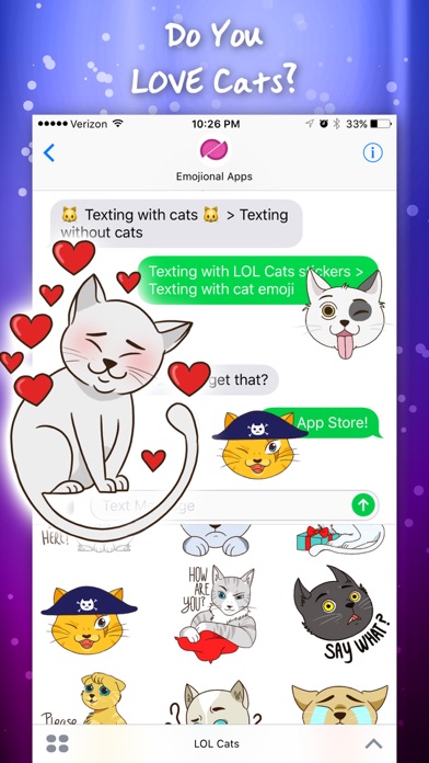 How to cancel & delete LOL Cats Emoji Stickers from iphone & ipad 1