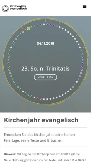 Kirchenjahr evangelisch