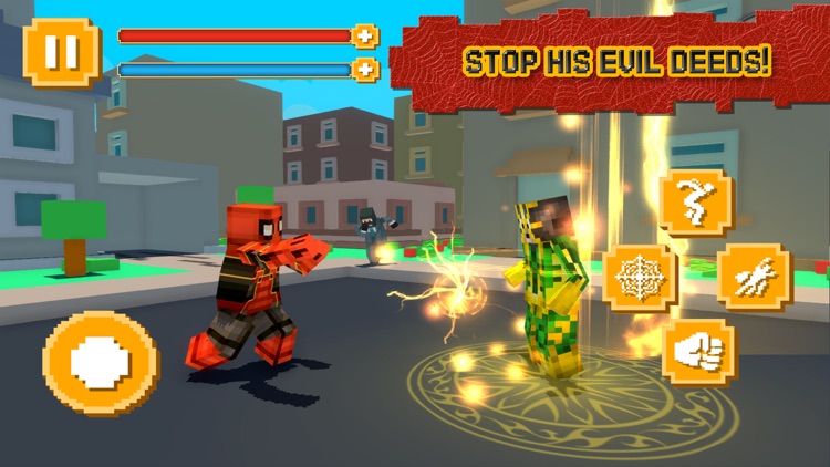 Cube Spider Hero in City 3D