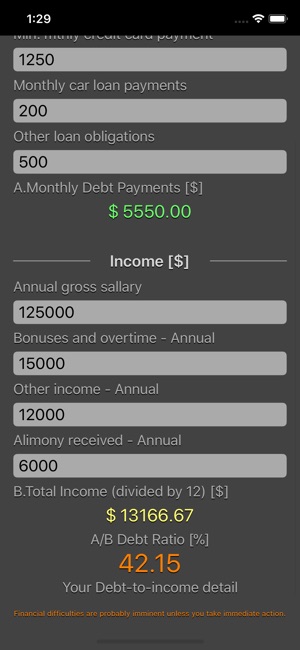 Debt 2 Income Calculator(圖6)-速報App