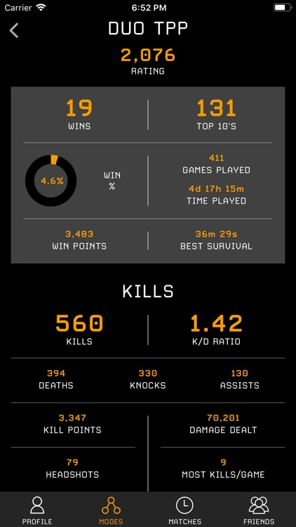 PUBG STATS Tracker (Xbox & PC) screenshot-8