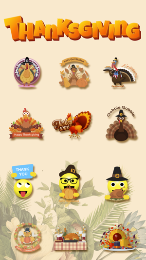 Fun Thanksgiving Sticker(圖1)-速報App