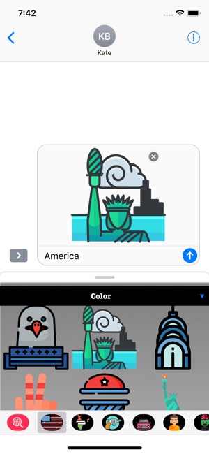 ΗΠΑ Αυτοκόλλητα και Emojis(圖1)-速報App