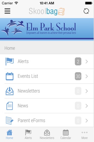 Elm Park School - Skoolbag screenshot 2