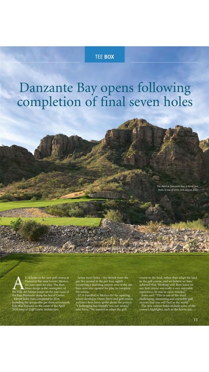 Golf Course Architecture