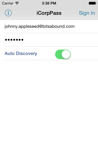 iCorpPass screenshot 2