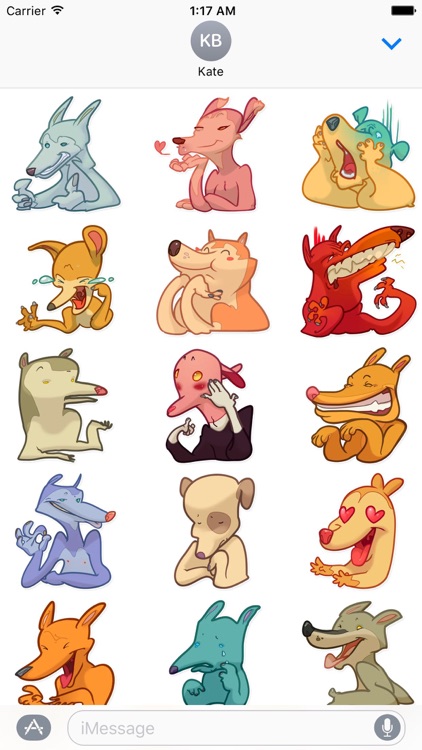 Thirty Shades of Dog Stickers