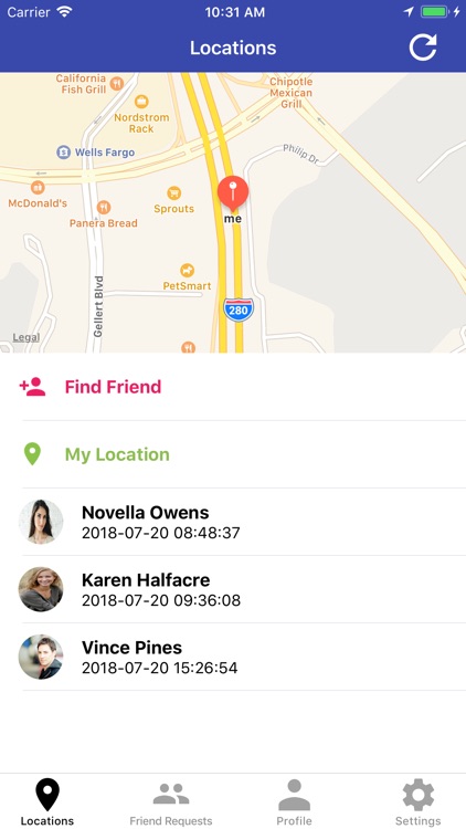 Locazilla - Friend Locator