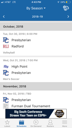 Presbyterian College Athletics(圖3)-速報App