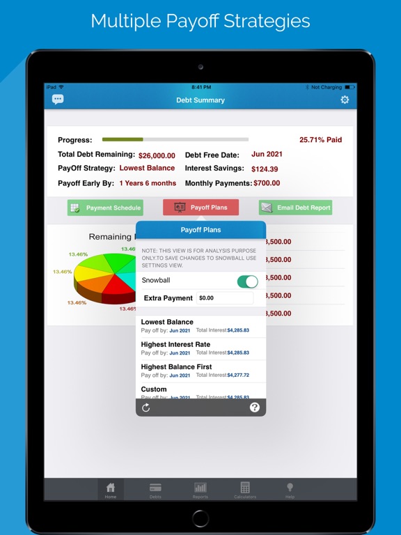 Debt Free - Pay Off your Debt With Debt Snowball Method screenshot