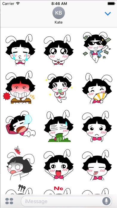 Miss Bunnie Emoji GIFs screenshot 2