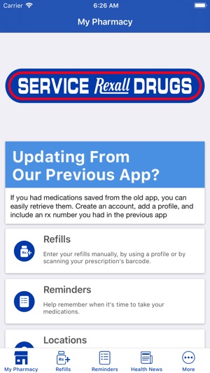 Service Rexall Drugs