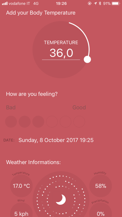 Body Temperature - Calculate your temperature Screenshot 2