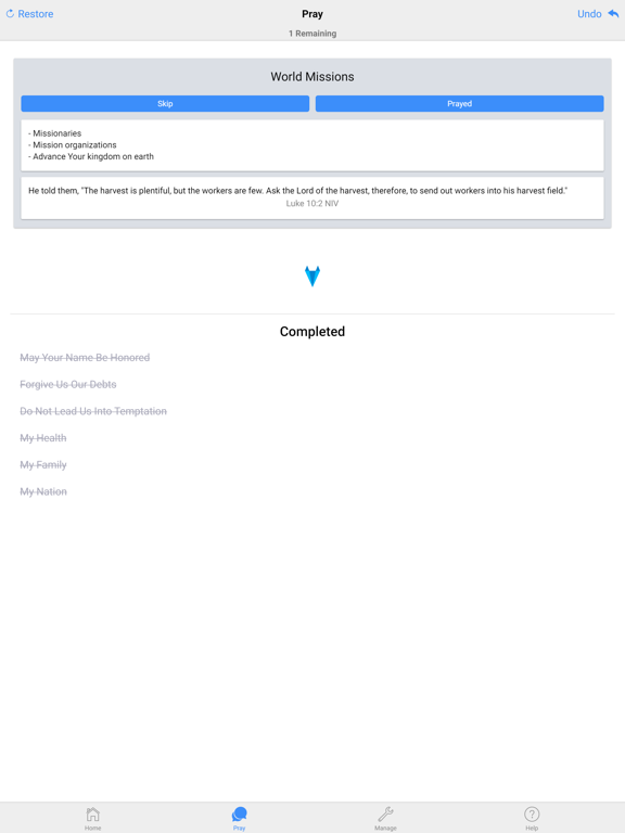 Screenshot #6 pour Pray Through - Prayer List App