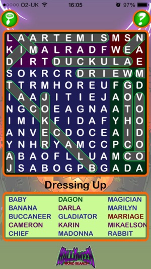 Epic Halloween Word Search - giant wordsearch(圖2)-速報App