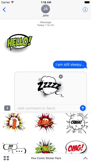 Pow Comic Sticker Pack(圖1)-速報App