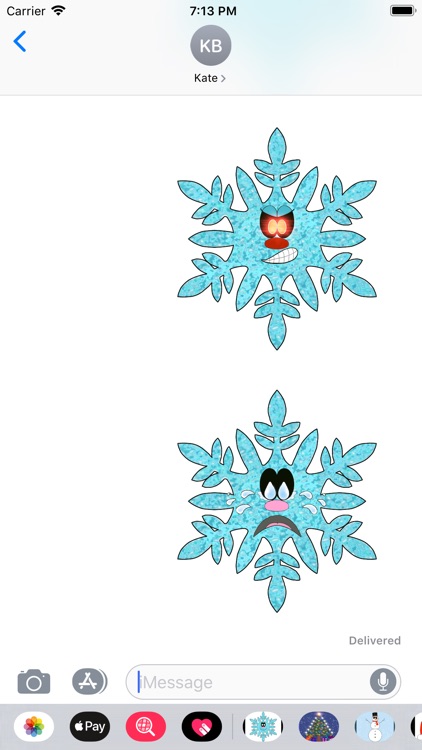 Snow-frost Emotion stickers