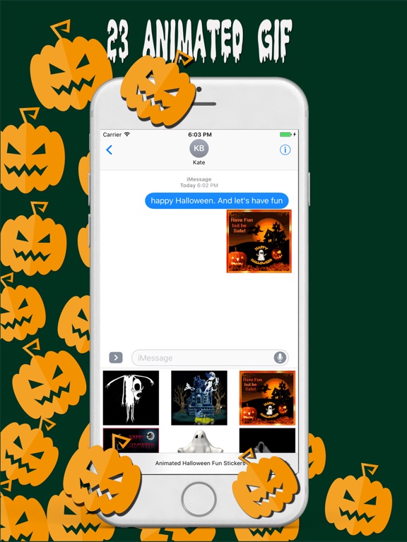 Animated Halloween Fun Sticker image #1
