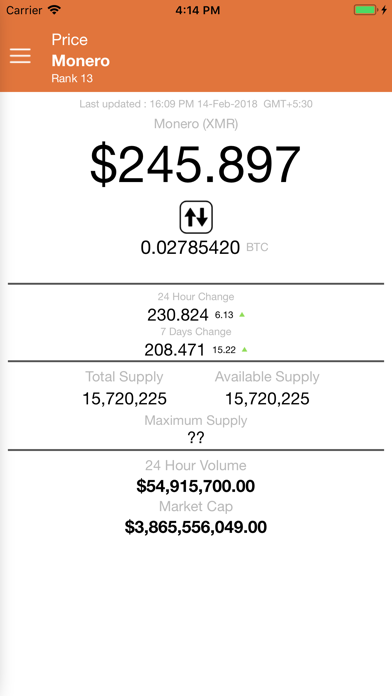 Monero Price - XMR screenshot 2