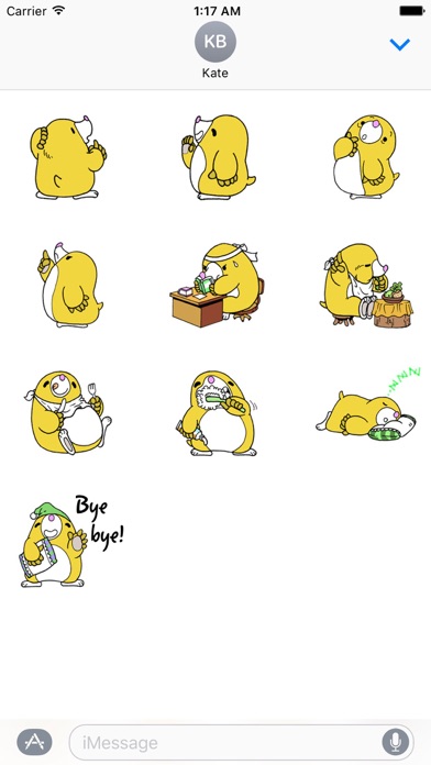 Cute Yellow Groundhog Sticker screenshot 3