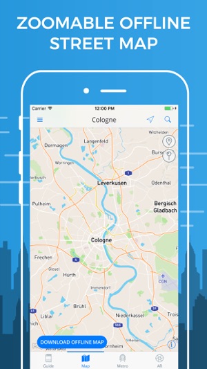 Cologne Travel Guide with Offline Street Map(圖3)-速報App