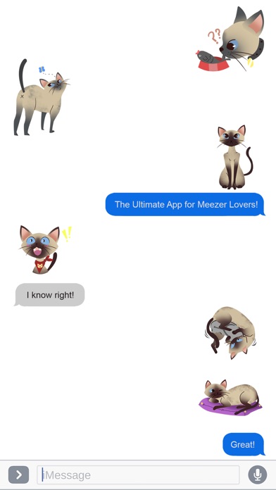 MeezerMOJI – Siamese Cat Emoji screenshot 4