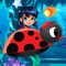 Girl Bug Adventure Is addictive Game , reach higher score on super girl bug Adventure