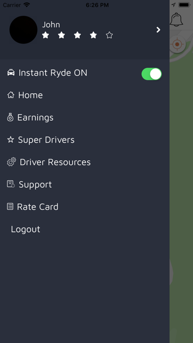 Instant Ryde Driver screenshot 2
