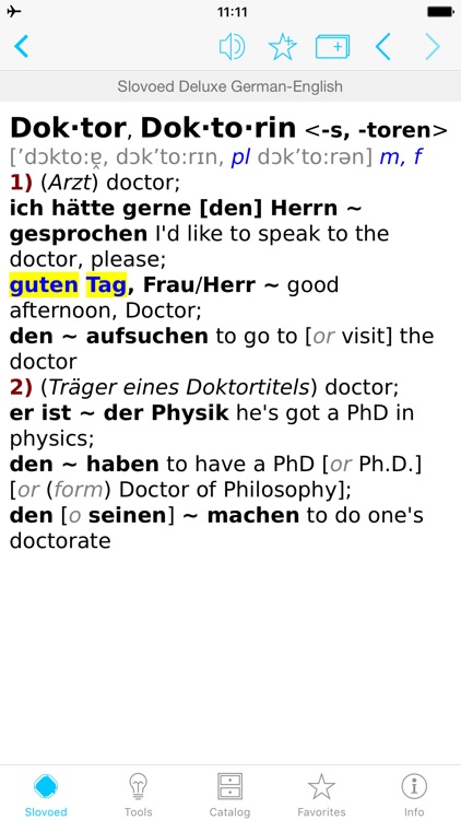 German <-> English Dictionary