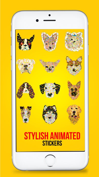 Animated Dotted Dog Stickers screenshot 4