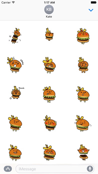 Burgerman in Texas Sticker screenshot 2