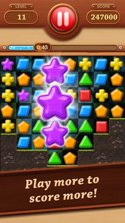 Wooden Match 3 - Puzzle Blast