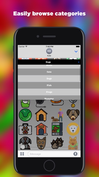 Pets-Virtual Message Stickers screenshot 2