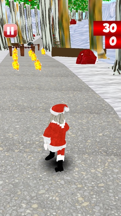 Santa Sliding In Snow Screenshot 1