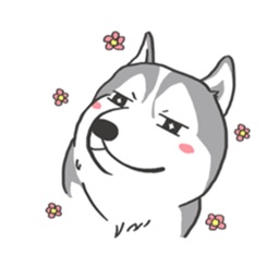 Husky Dog - Huskymoji Sticker