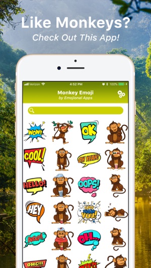 Monkey Emoji Texting Stickers(圖1)-速報App