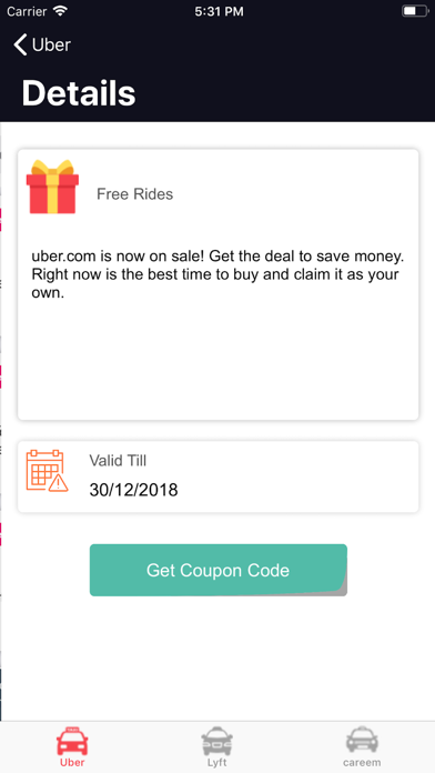 Ridesharing Coupons screenshot 4