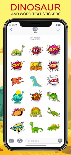 Dinosaur & Text Sticker Emojis(圖2)-速報App