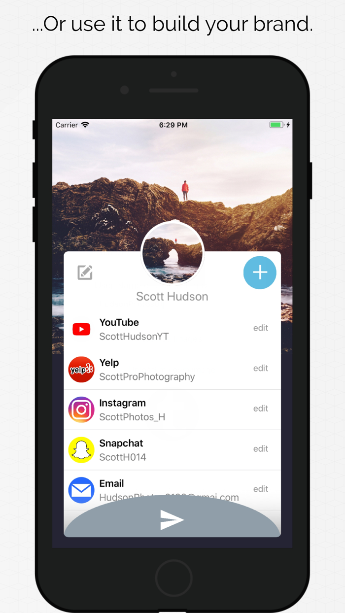 Fling - Kontakt teilen