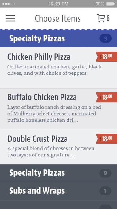 Mulberry's Pizza screenshot 3