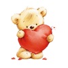 St.Valentine, Love, Cute Bears
