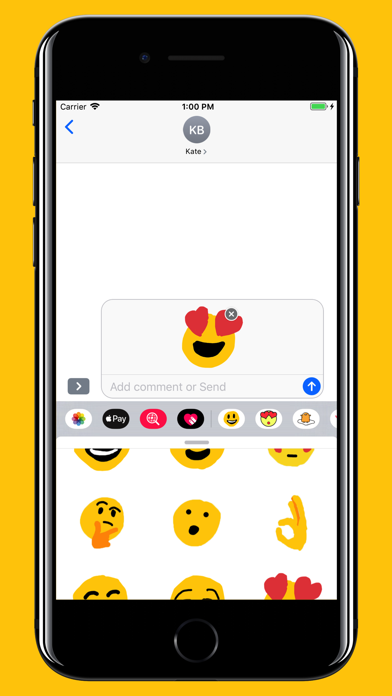 Drawn emoji Stickers for text screenshot 4