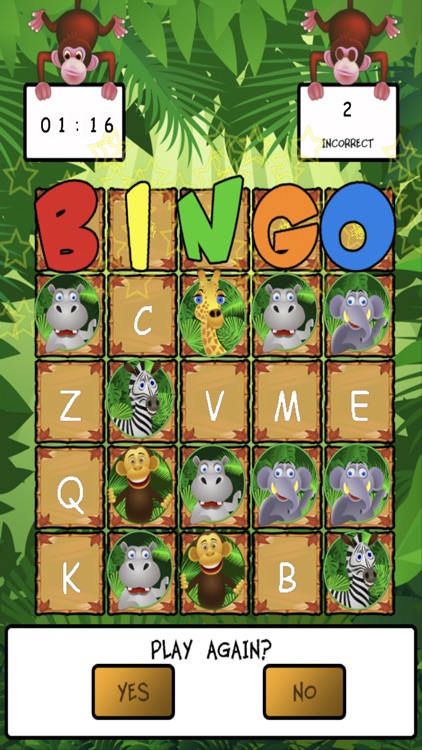 Jungle ABC Bingo screenshot-3