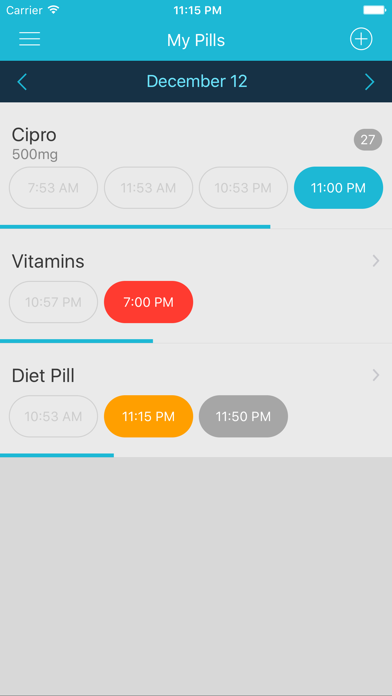 Easy Pill - medication tracker and reminder Screenshot 1