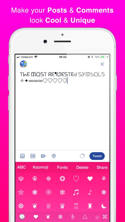 Cool Symbols Keyboard & Fonts screenshot-3